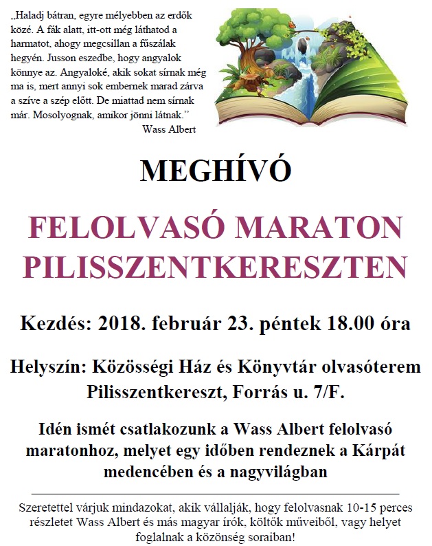 felolvasó maraton 2018