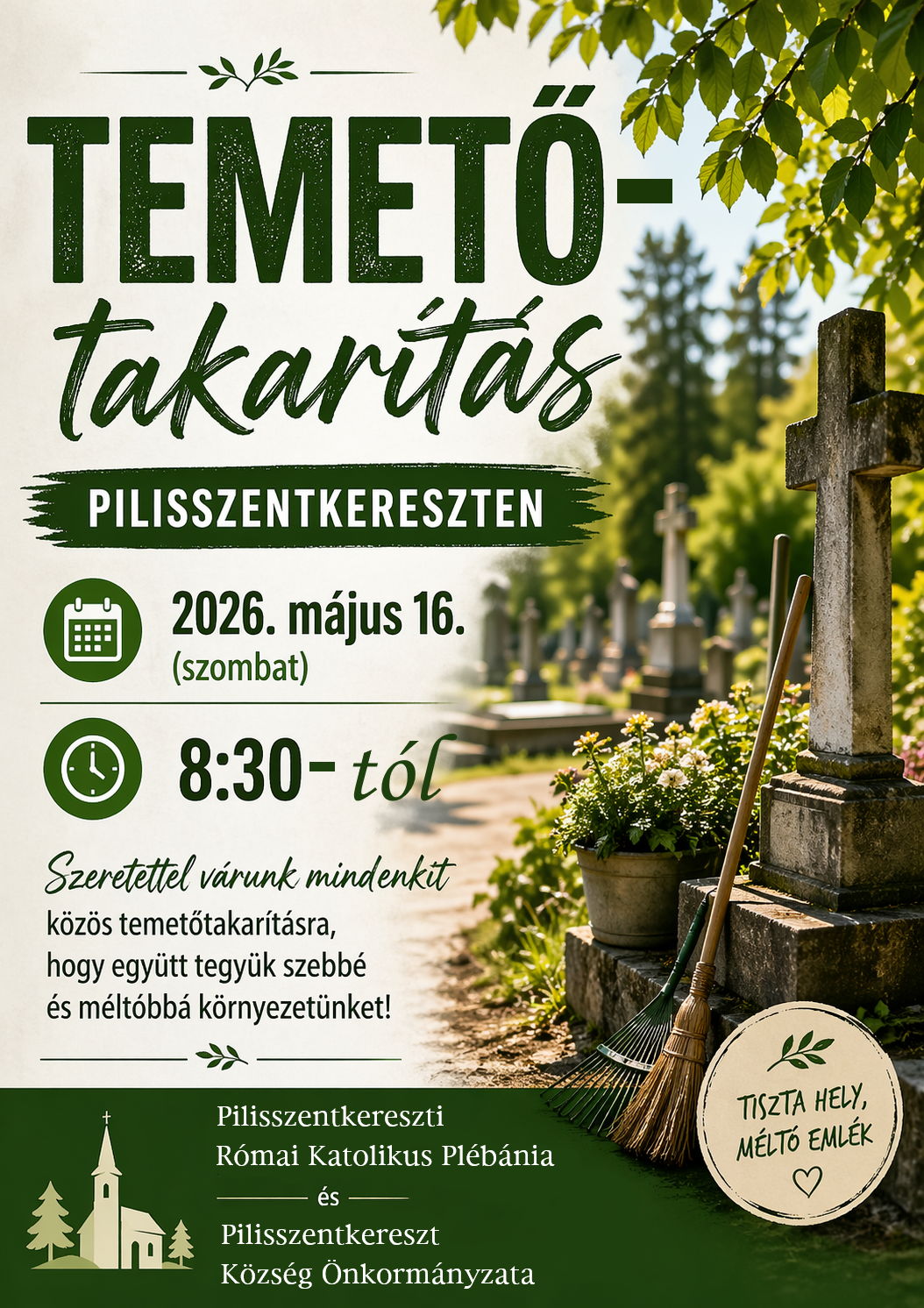 Temetőtakarítás 2026